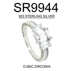 Sterling Silver Cubic Zirconia Ring